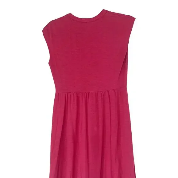 Boden Chloe Jersey Notched V-Neck Sleeveless Midi Dress Terracotta Red Size 2P - Picture 5 of 9